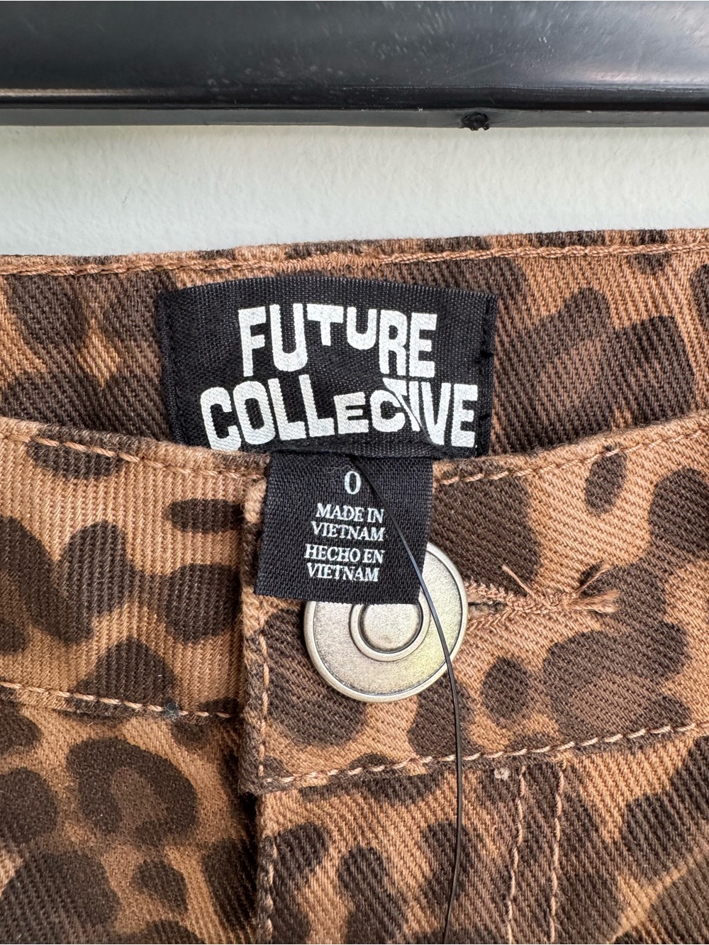 Future Collective NWT Leopard Print Cropped Jeans - Brown #leopard - Picture 7 of 8